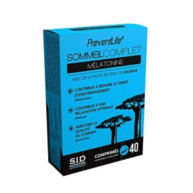 S.I.D Nutrition PreventLife SommeilComplet Mélatonine 40 Comprimés