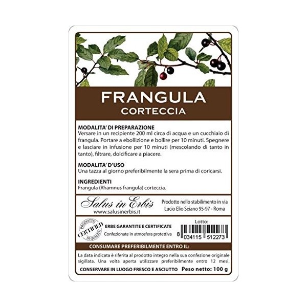 Frangula écorce 100 g