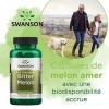 Swanson, Bitter Melon Melon amer , 500mg, 60 Capsules, Hautement Dosé, Testé en Laboratoire, Sans Soja, Sans Gluten, Sans OG