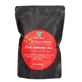 Fdit Sachet de Thé Detox 28 Sachets , Tisane pour Le Métabolisme Les Sachets de Thé Jetables Favorisent la Digestion et la C
