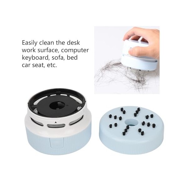 SatcOp Mini Aspirateur de Table, Facile à Nettoyer, Aspirateur de Table Détachable Multi-Usage pour canapé de Bureau Bleu 