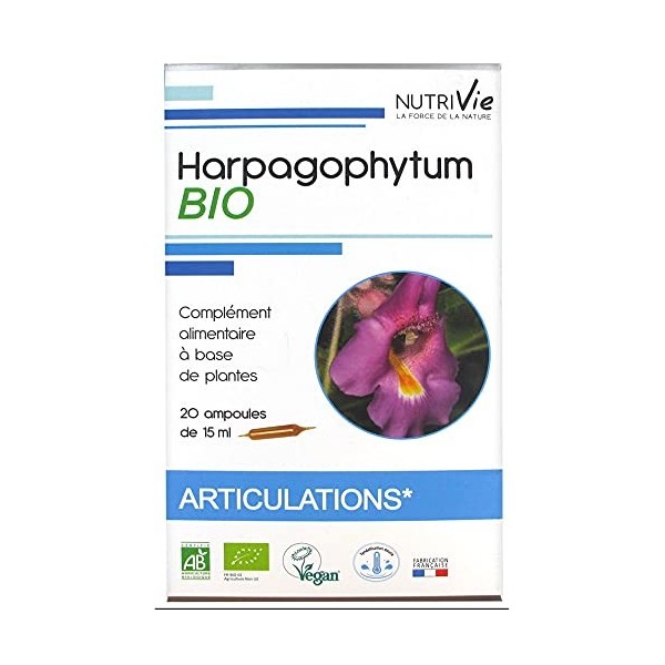 Nutrivie Harpagophytum Bio 20 Ampoules