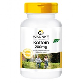 Caféine 200 mg - 120 gélules - Végan | Warnke Vitalstoffe