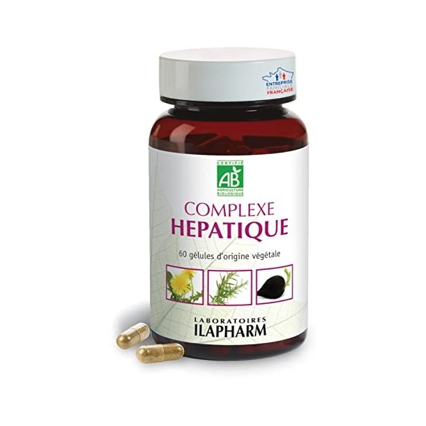 Laboratoires Ilapharm - COMPLEXE HEPATIQUE BIO - Vésicule et foie - Digestion - Flacon de 60 gélules