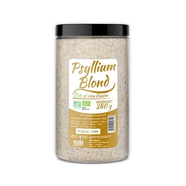 Psyllium blond bio 280 g - GPH DIFFUSION