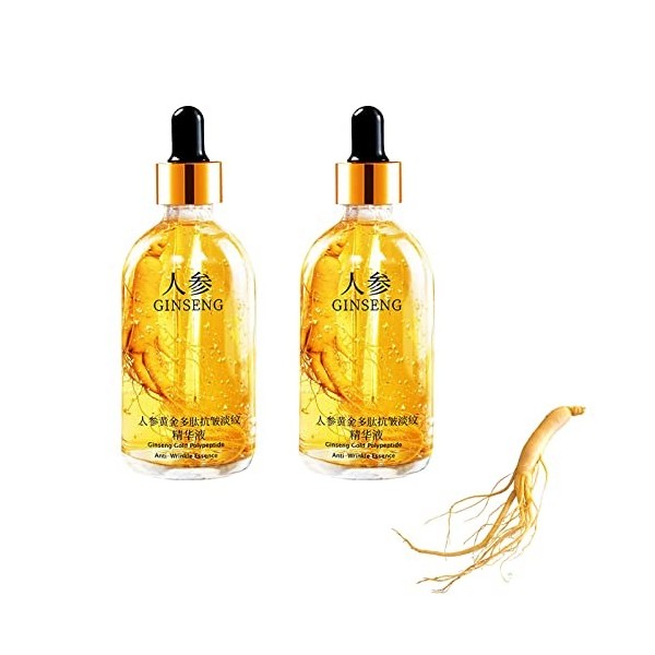 Essence ginseng, polypginseng, essence anti-âge, tonifiant hydratant au ginseng, essence raffermissante pour le visage avec e