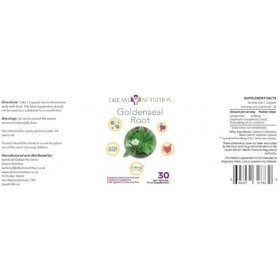 Dream Nutrition Ultra Potency Goldenseal Root 1200mg 30 Capsules