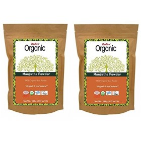 radico Manjistha Poudre de racine Lot de 2  2 x 100 g Rubia Cord ifolia Bio, vegan x2