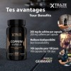 XTRAZE® Caféine Comprimés 200mg à Forte Dose - 100 Gelules pour 100 Jours de Soins Continus - Qualité Allemande, Naturel Anhy