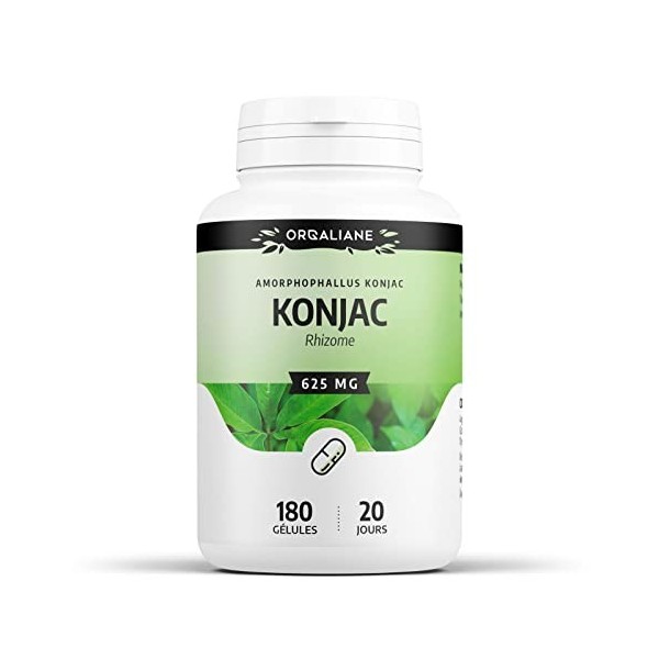 Konjac 625 mg - 180 gélules - Orgaliane