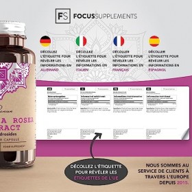 FS Rhodiola Rosea 400mg Gelules | 90 Rosea Capsules Végétariennes | Sans OGM et Sans Gluten | Fabriqué au UK dans des Install