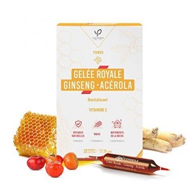 Ampoules de Gelée royale - Ginseng - Acérola - Trio tonus -&nbsp; 20 ampoules - Yves Ponroy