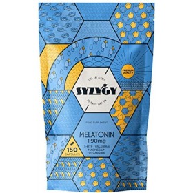 SYZYGY FOOD | Mélatonine 1,9 mg avec 5HTP, Magnésium, Valériane et Vitamine B6 | 150 Gélules - 5 Mois | Pour réguler le somme