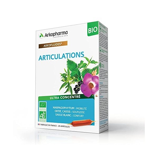 Arkopharma Arkofluides Confort Articulaire Bio 20 Ampoules