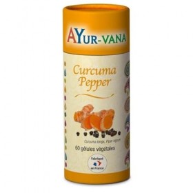 Curcuma Pepper AYur-vana - 60 gélules - Pour les articulations