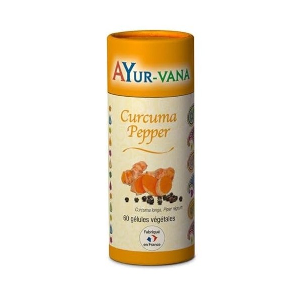 Curcuma Pepper AYur-vana - 60 gélules - Pour les articulations