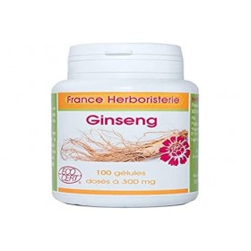 GELULES GINSENG rouge panax meyer 100 gélules dosées à 300 mg.