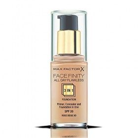 Max Factor Facefinity All Day Flawless 3 in 1 Foundation SPF 20 65 Rose Beige 30ml