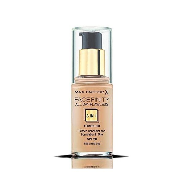 Max Factor Facefinity All Day Flawless 3 in 1 Foundation SPF 20 65 Rose Beige 30ml