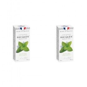 RICQLES - ALCOOL DE MENTHE- Menthe poivrée Liquide - Format voyage- Fabrication française- Flacon rond de 50 ml, Préparation 