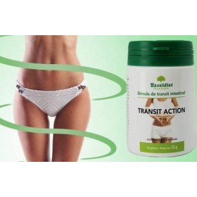 Laxatif contre la Constipation - Foie, Colon, Intestin - Transit Intestinal, Ventre Plat - Transit Action 60 Gélules - Ballon