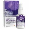 Sensilab SleepLux Forte Mélatonine Spray 50 ml | 1 mg de mélatonine pour un meilleur sommeil avec de la vitamine B6 | 445 p