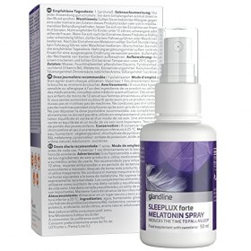 Sensilab SleepLux Forte Mélatonine Spray 50 ml | 1 mg de mélatonine pour un meilleur sommeil avec de la vitamine B6 | 445 p