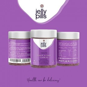 Mélatonine 1,9 mg + Ashwagandha 70 Gummies avec Tryptophane Vitamine B6 et B12 - Sans Sucre Ajouté - Pour Anti Stress et Bien