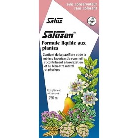 Salus Salusan® - Formule liquide - Sommeil et Relaxation, Bien-Être - Extraits Naturels de Mélisse et de Passiflore - 250 ml