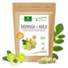 MoriVeda® Moringa + Amla Capsules 120 pcs. I Moringa hautement dosé - bombe vitaminée pour le système immunitaire et la diges