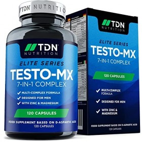TDN Booster de Testostérone PUISSANT - 13.9% PLUS STIMULANT, Complexe Breveté à l’Acide D-Aspartique, au Fénugrec & Zinc - 32