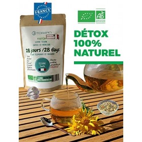 Tisane détox - Thé minceur bio - Tisane brule graisse - Thé perte de poids -Tisane ventre plat - Détox intestin foie - Thé re