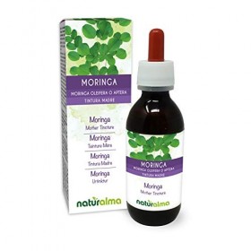 Moringa Moringa oleifera ou Moringa aptera feuilles Teinture Mère sans alcool Naturalma | Extrait liquide gouttes 120 ml | 