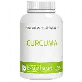 Laboratoire Beauchamp - Compélement alimentaire CURCUMA - 50 gélules - Santé des articulations et des os - Bonne mobilité - D