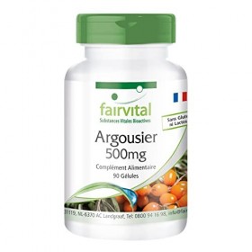 Fairvital | Extrait dArgousier 500mg - Hautement dosé - VEGAN - Hippophae rhamnoides - 90 gélules