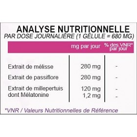 SUPER MÉLATONINE NATURELLE à libération rapide • Avec MÉLISSE ET PASSIFLORE • Made in France • Pour 45 JOURS • SuperPhysique 