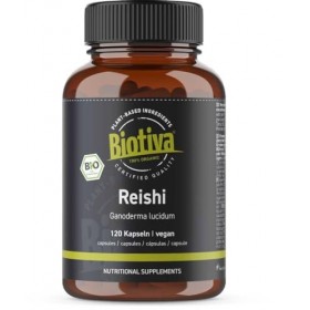 Reishi bio 120 Gélules | Ganoderma lucidum | Ganoderme luisant | Champignon médicinal et dimmortalité | Sans additifs | Véga