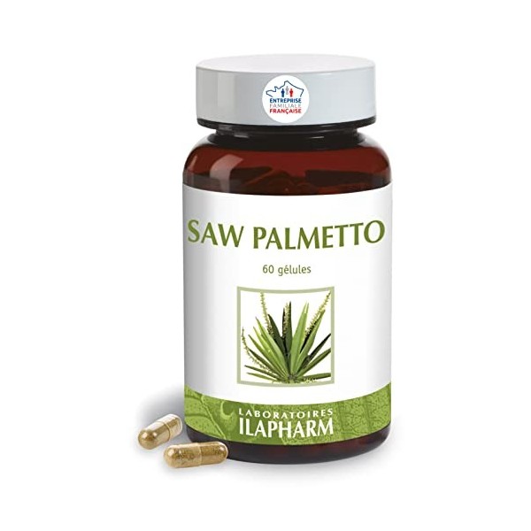 Laboratoires Ilapharm - SAW PALMETTO - Mieux vider sa vessie - Flacon de 60 gelules Bio