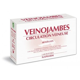 Laboratoires Ilapharm - VEINOJAMBES - Plantes - CIRCULATION VEINEUSE - Boîte de 60 gélules bio
