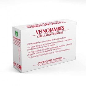 Laboratoires Ilapharm - VEINOJAMBES - Plantes - CIRCULATION VEINEUSE - Boîte de 60 gélules bio