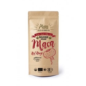 Poudre de racine de Maca Rouge - 200gr/7 oz - 100% BIO et gélatinisé