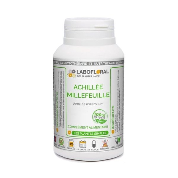 Achillée Millefeuille Labofloral 150 gélules dosées à 200 mg - Complément alimentaire - Digestion, respiration - Fabriqué en 