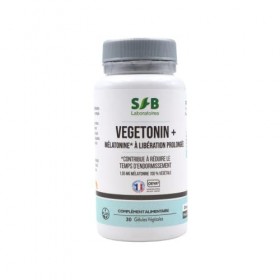 SFB Laboratoires - Vegetonin+ - Facilite lEndormissement - Sommeil Réparateur - Réduit lAnxiété - 30 gélules végétales