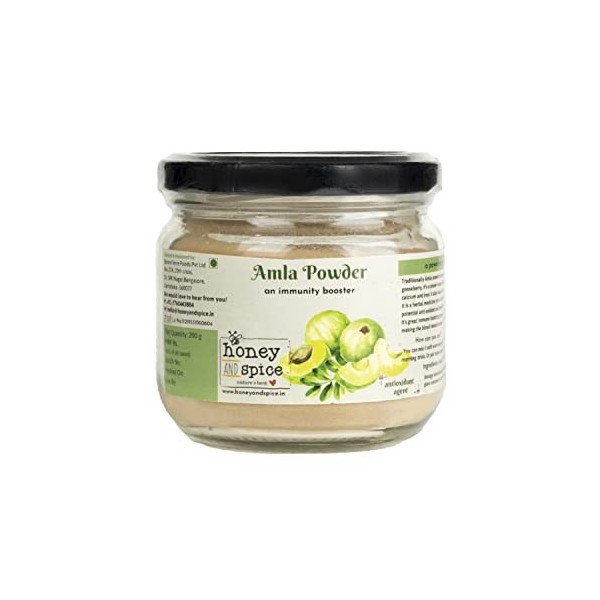 Honey and Spice Amla Powder 100% Natural and Vegetarian No Added Preservatives and Additives 200 Gm