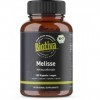 Mélisse bio 150 Gélules | Melissa officinalis | 450mg | Sans additifs | Conditionné et contrôlé en Allemagne | Biotiva