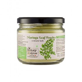 Honey and Spice Moringa Leaf Powder 100% Natural and Vegetarian No Added Preservatives and Additives 150 Gm