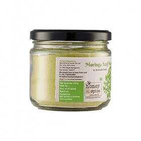 Honey and Spice Moringa Leaf Powder 100% Natural and Vegetarian No Added Preservatives and Additives 150 Gm