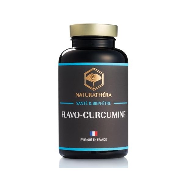 Naturathéra FLAVO-CURCUMINE - Anti-inflammatoire - Complément Alimentaire Confort Articulaire Digestion, Immunité - Extrait S