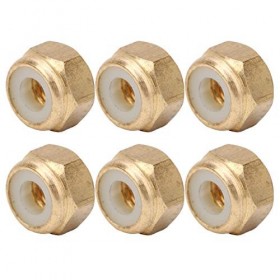 Écrous M3/M4/M5/M6, 50 écrous en Cuivre, écrou Autobloquant en Cuivre, Accessoires Matériels en Option, pour la Construction 