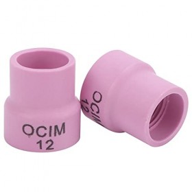 Ensemble de Tasses de Soudage en Céramique Rouge 12 Entretoises de Lentille DAir de Mandrin de Remplacement pour Outil de S